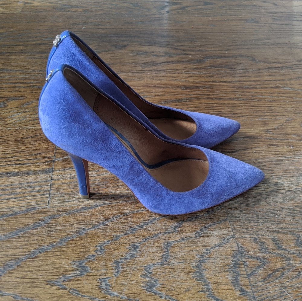 Coach Blue Suede Pumps